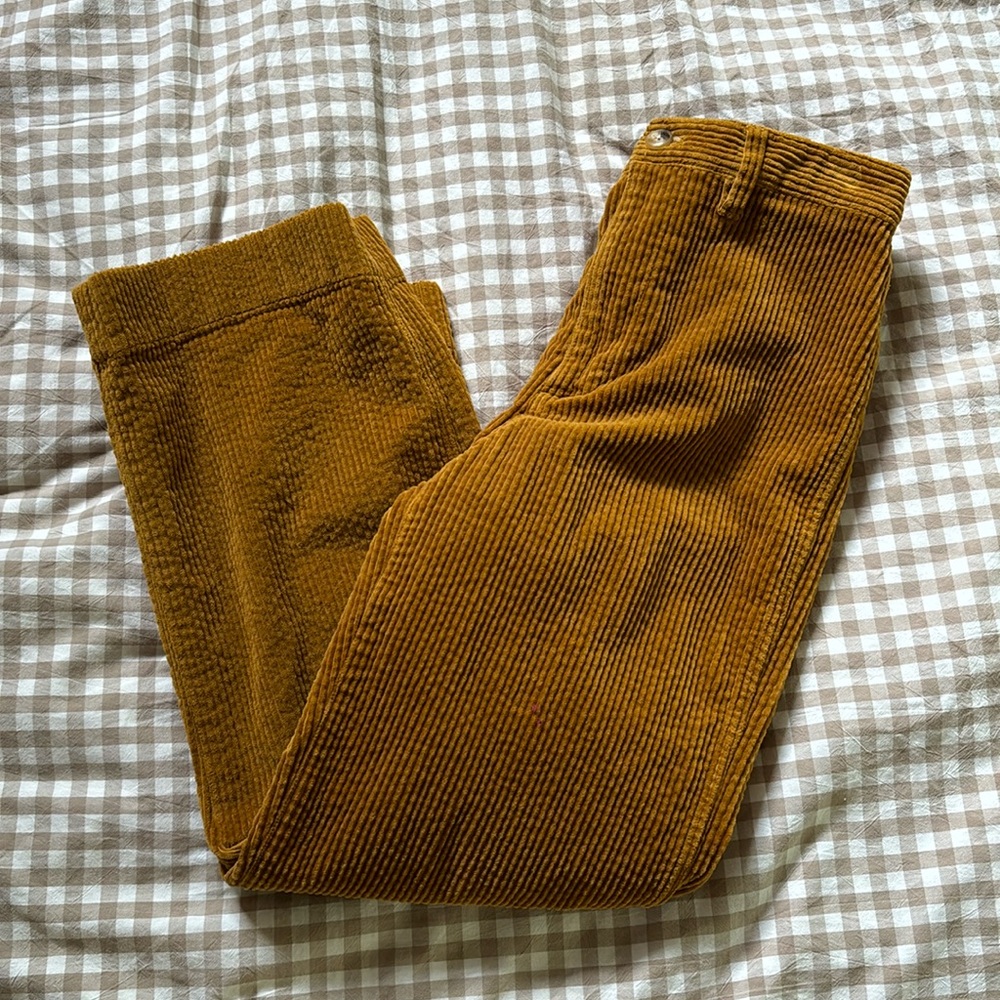 Madewell Slim Emmett Wide-Leg Crop in Corduroy